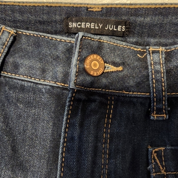 SINCERELY HULES SIZE 11/30 Blue Flare Wide Leg Jeans - Picture 7 of 14